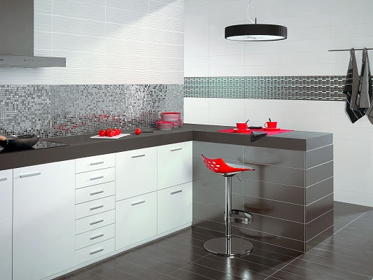 Dune Metalic Silver Mosaic 30.1 x 30.1cm