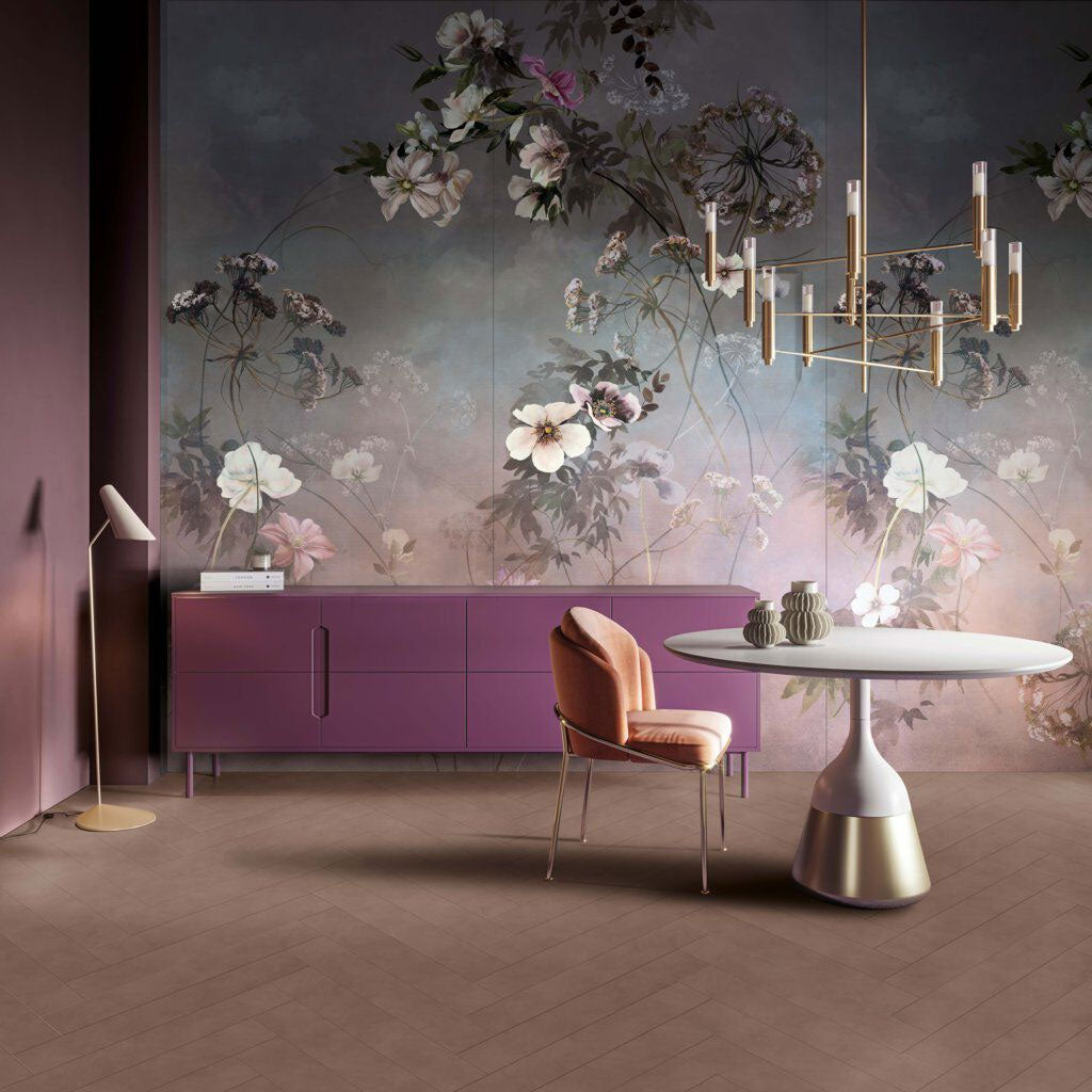 ABK Wide&Style On Demand Country Flowers Pink Wall Tiles