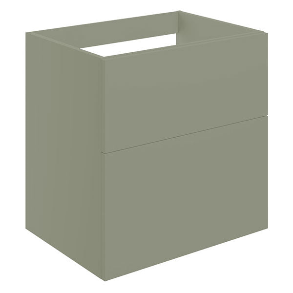 Tabo Milan Matt Olive Green Wall Hung 2 Drawer Basin Unit 590mm
