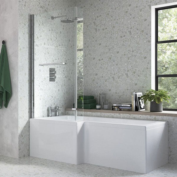Apollo Holloway L Shape Shower Bath Pack (left hand shown)