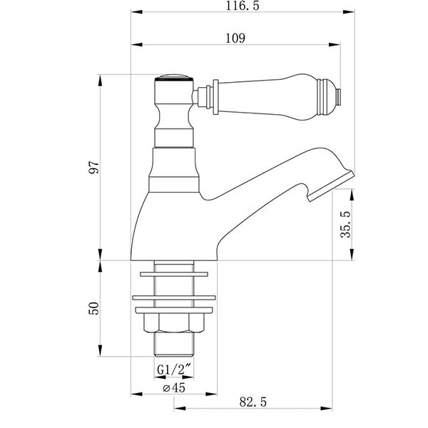 Tabo Lawrence Basin Pillar Taps