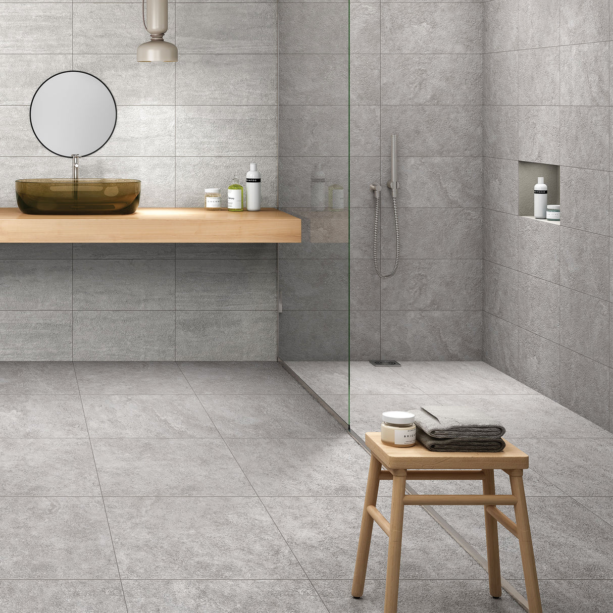 Avani Gris Cross Cut tiles