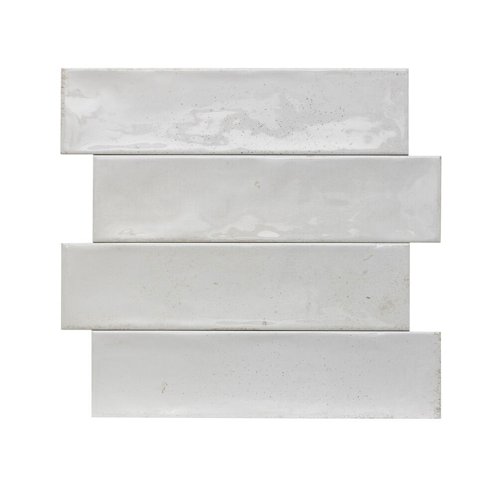 Bond White Gloss Ceramic Wall Tiles 75 x 300mm