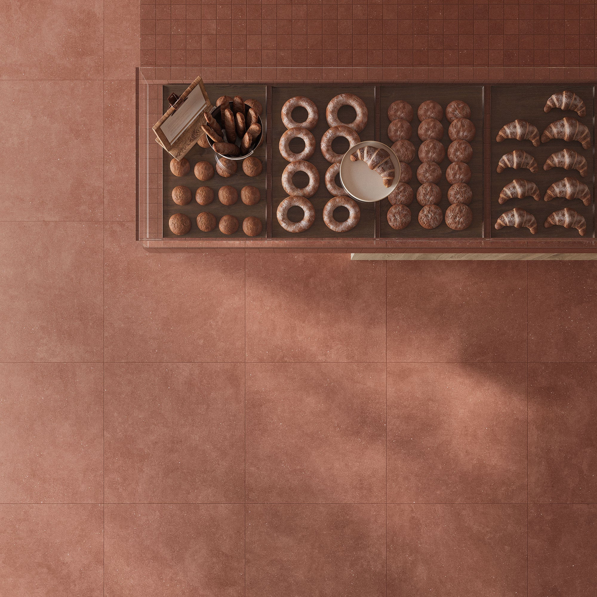 Casalgrande Concept Red Rectified Wall & Floor Tiles (including Concept Mosaico)