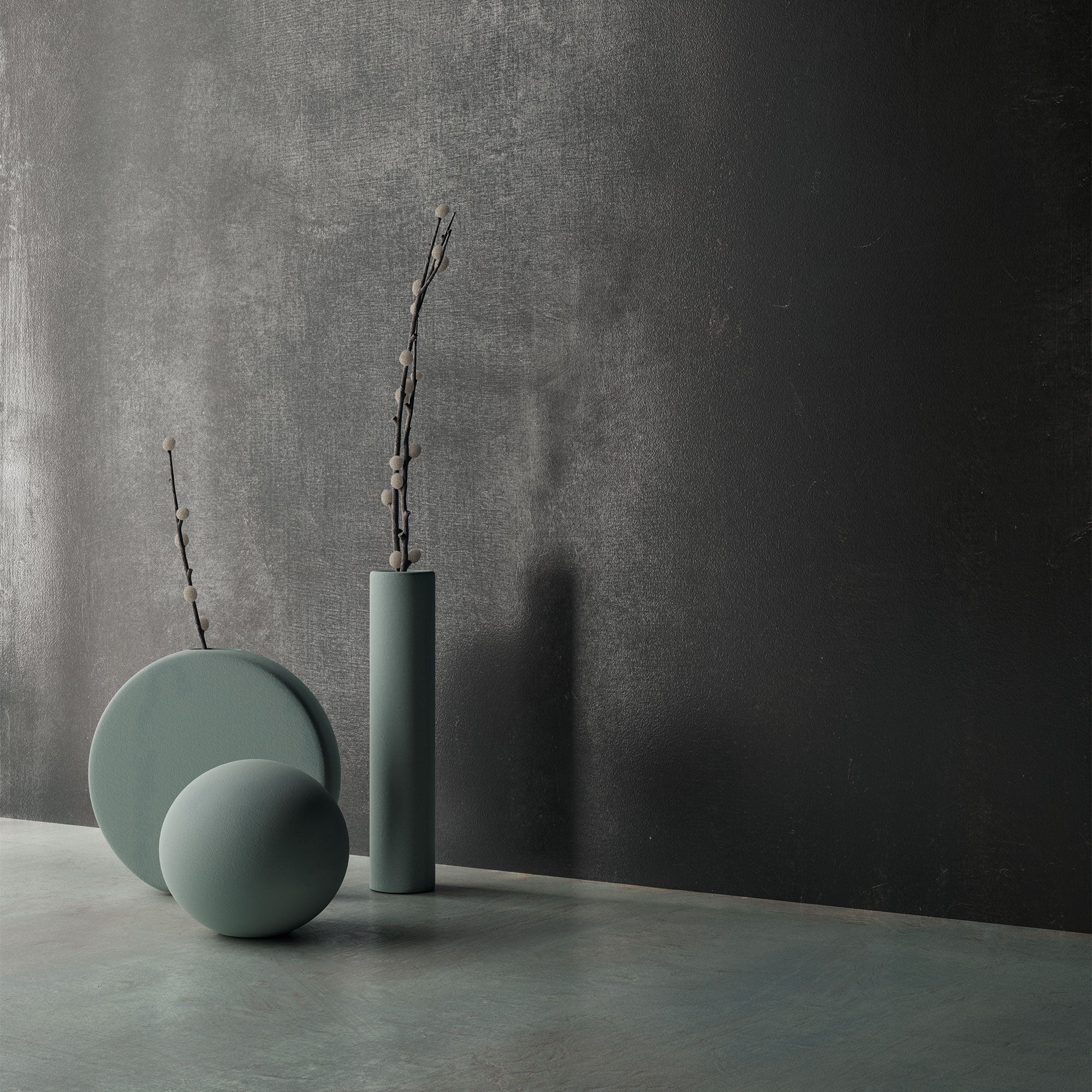 Casalgrande Fusion Black Rectified Wall & Floor Tiles (with Fusion Green)