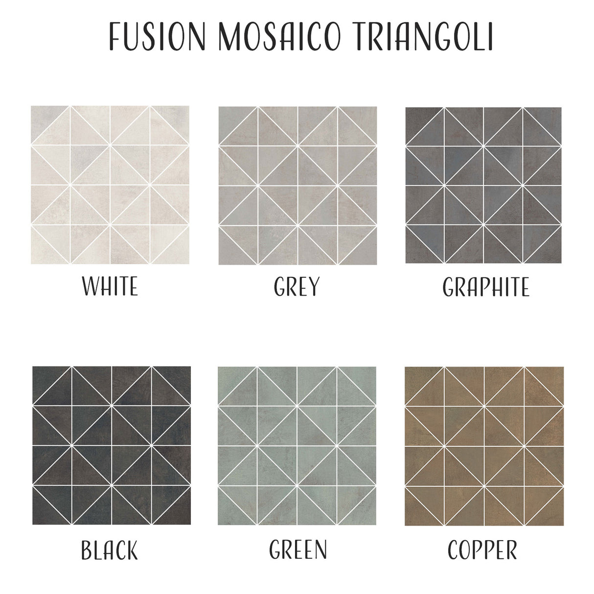 Casalgrande Fusion Mosaico Trangoli decor tiles