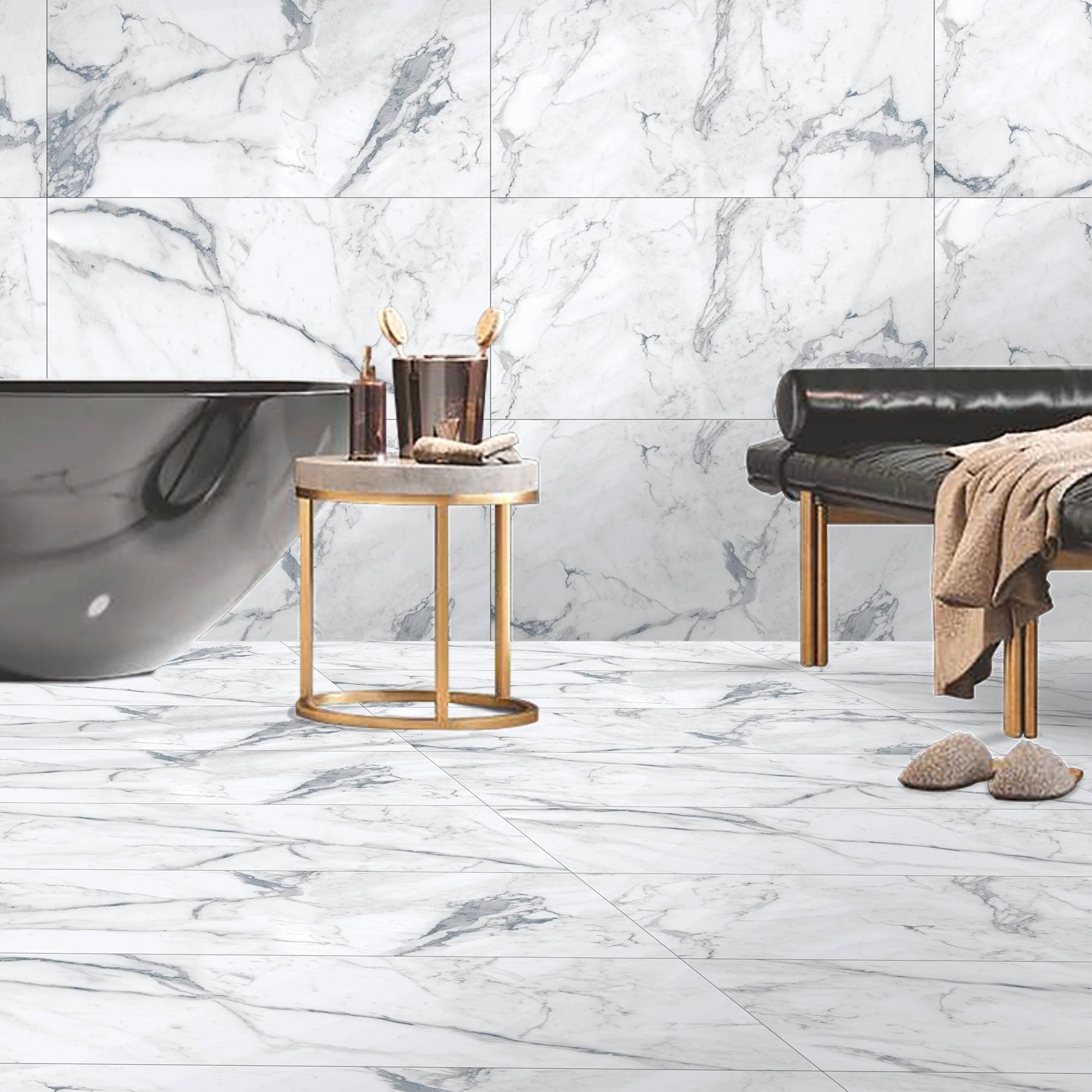 Ciela Blue Matt Tiles (larger size pictured)