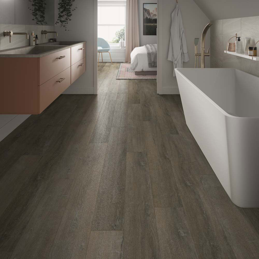 ClickLux Antique Cedar Matt SPC Click Vinyl 17.8 x 121.9cm