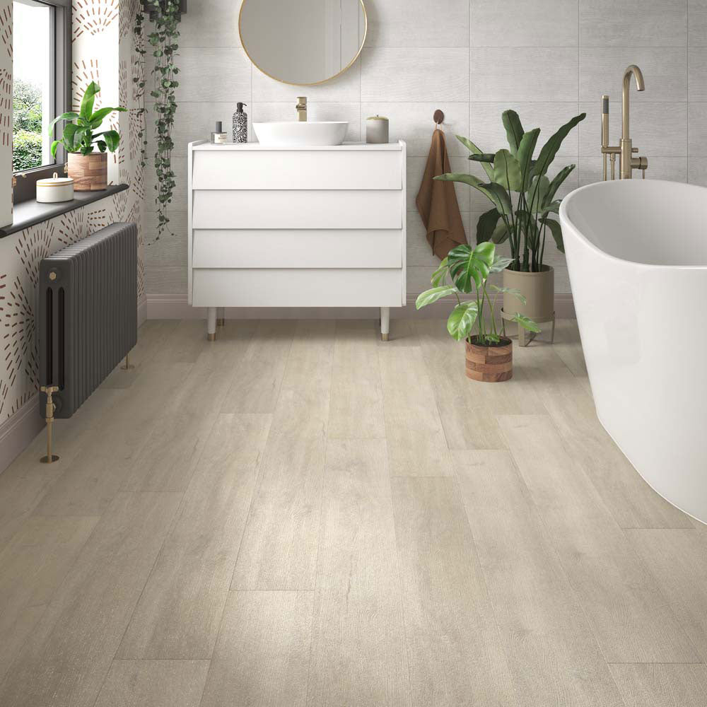 ClickLux Limed Oak Matt SPC Click Vinyl 17.8 x 121.9cm
