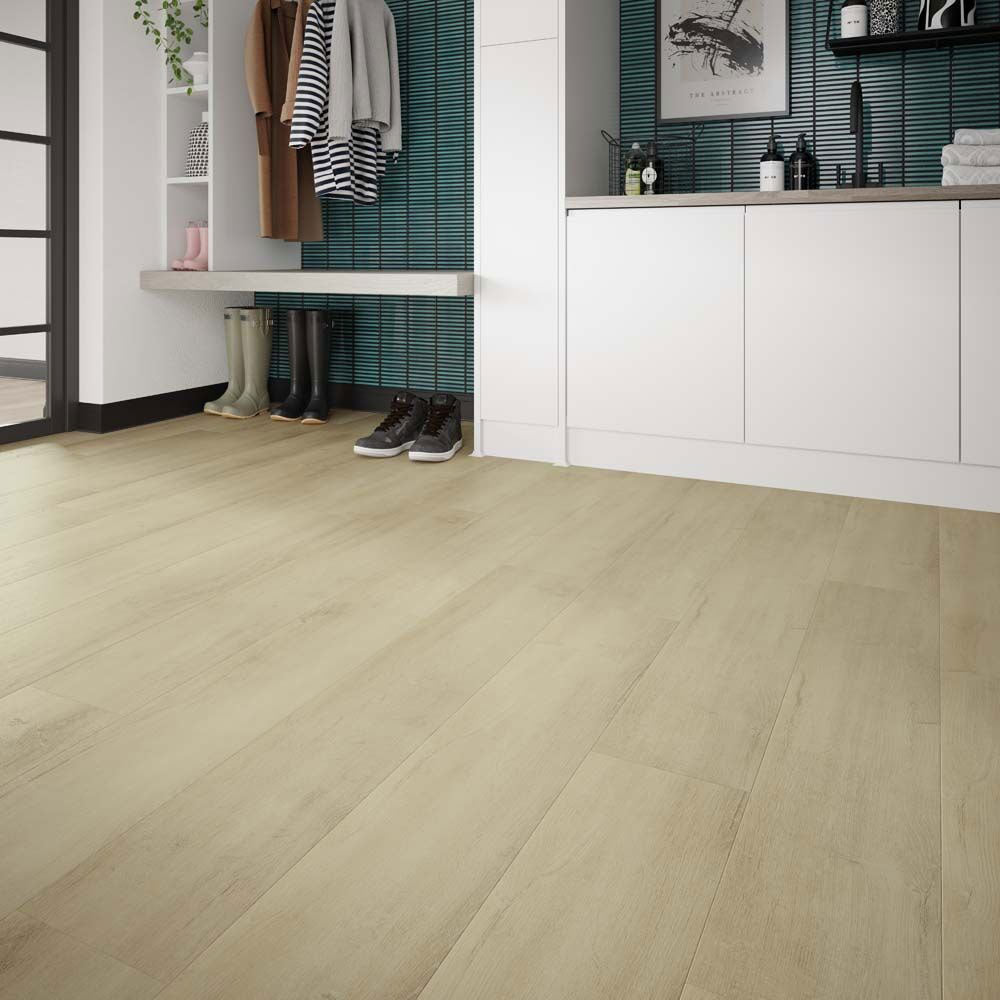ClickLux Premium Light Oak Matt SPC Click Vinyl 22.9 x 121.9cm