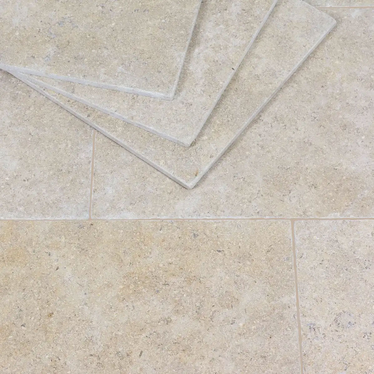 IS Desert Pearl Tumbled Limestone tiles