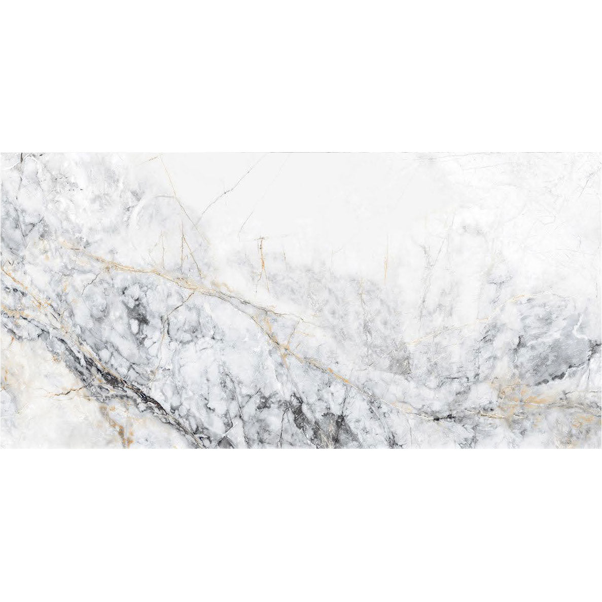 Drift White Polished Tile 29.5 x 60cm