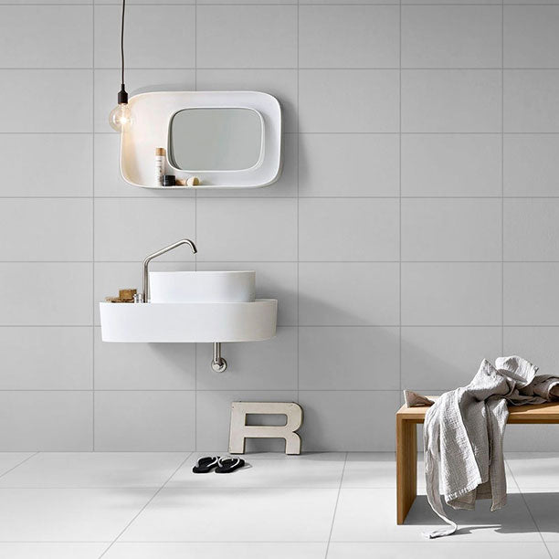 Flat White Gloss Ceramic Wall Tiles