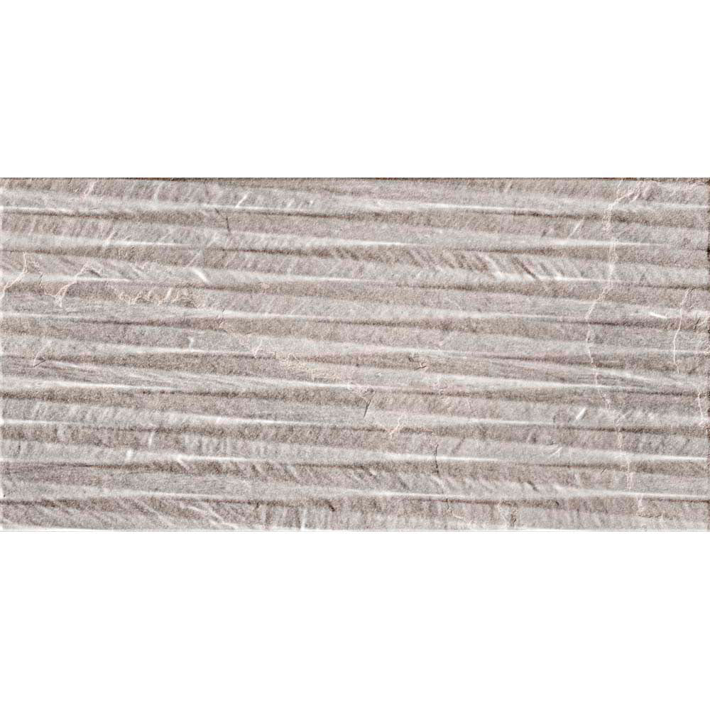 Galeno Smoke Lined Rectified Matt Ceramic Wall Tile 30 x 60cm