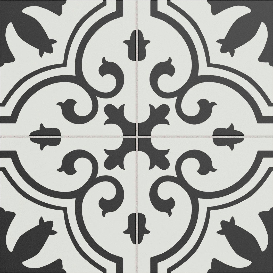 Galleria Giro Patterned Matt Tile 25 x 25cm (4 tiles)