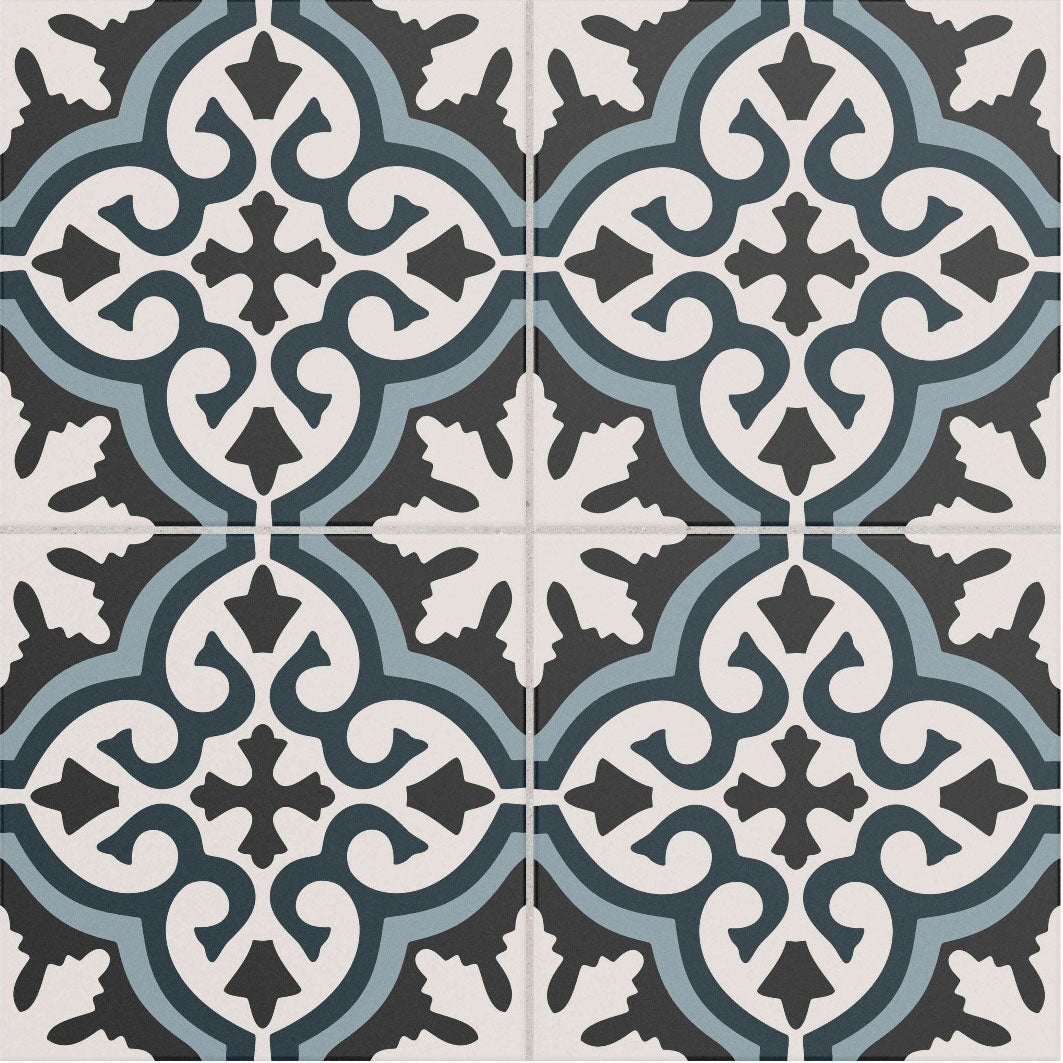 Galleria Montaro Patterned Matt Tile 25 x 25cm (4 tiles)