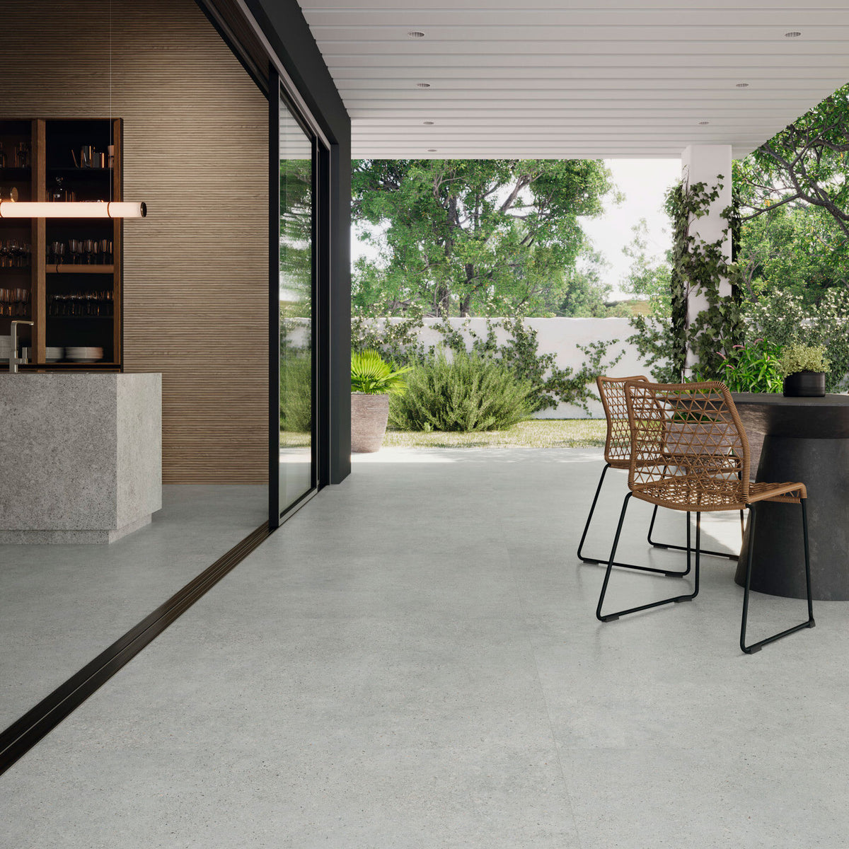 Pangea Cemento & Malmo Roble Tiles