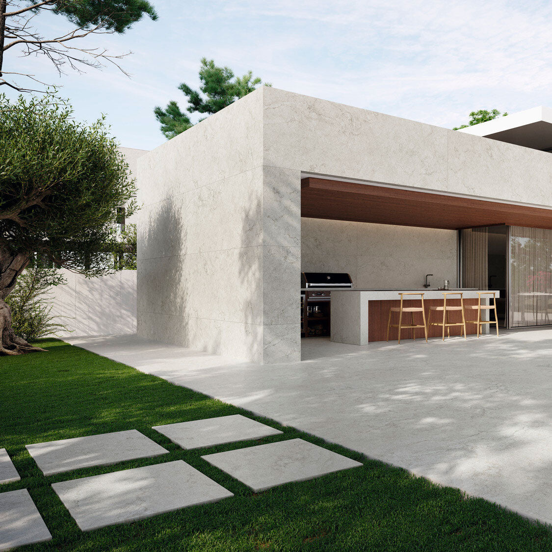 Grespania Ribera Blanco Outdoor Tiles (including Coverlam Ribera)