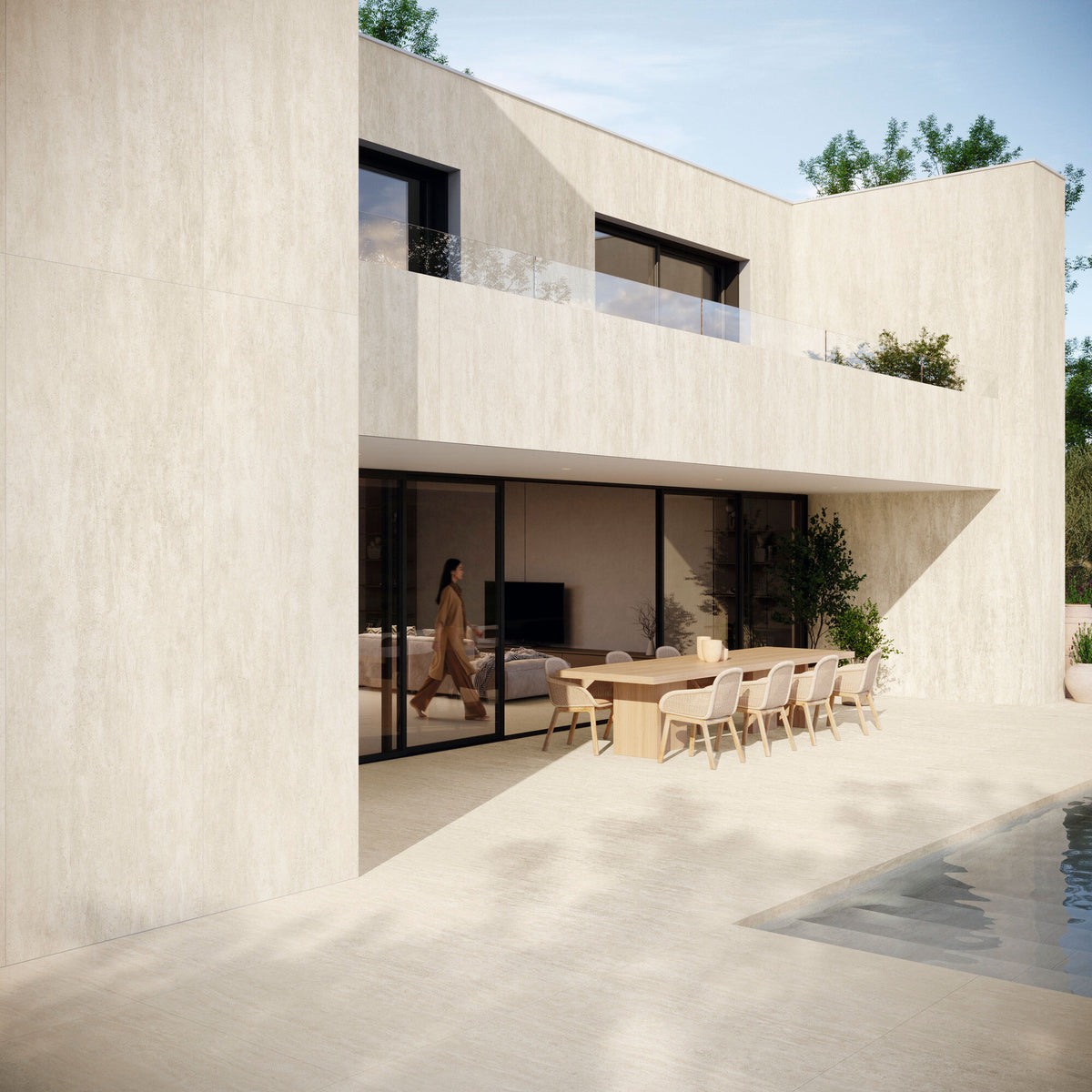 Grespania Riverside Beige Wall & Floor Tiles Outdoors