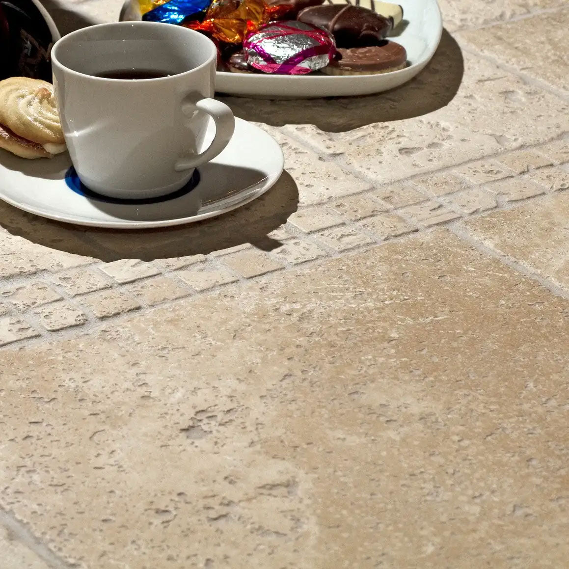 IS Lydia Antique Tumbled Travertine tiles