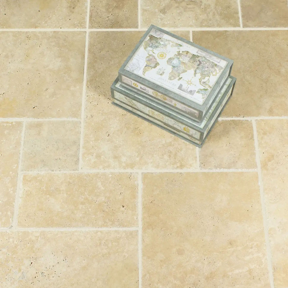 IS Lydia Classico Brushed Chiselled Travertine tiles
