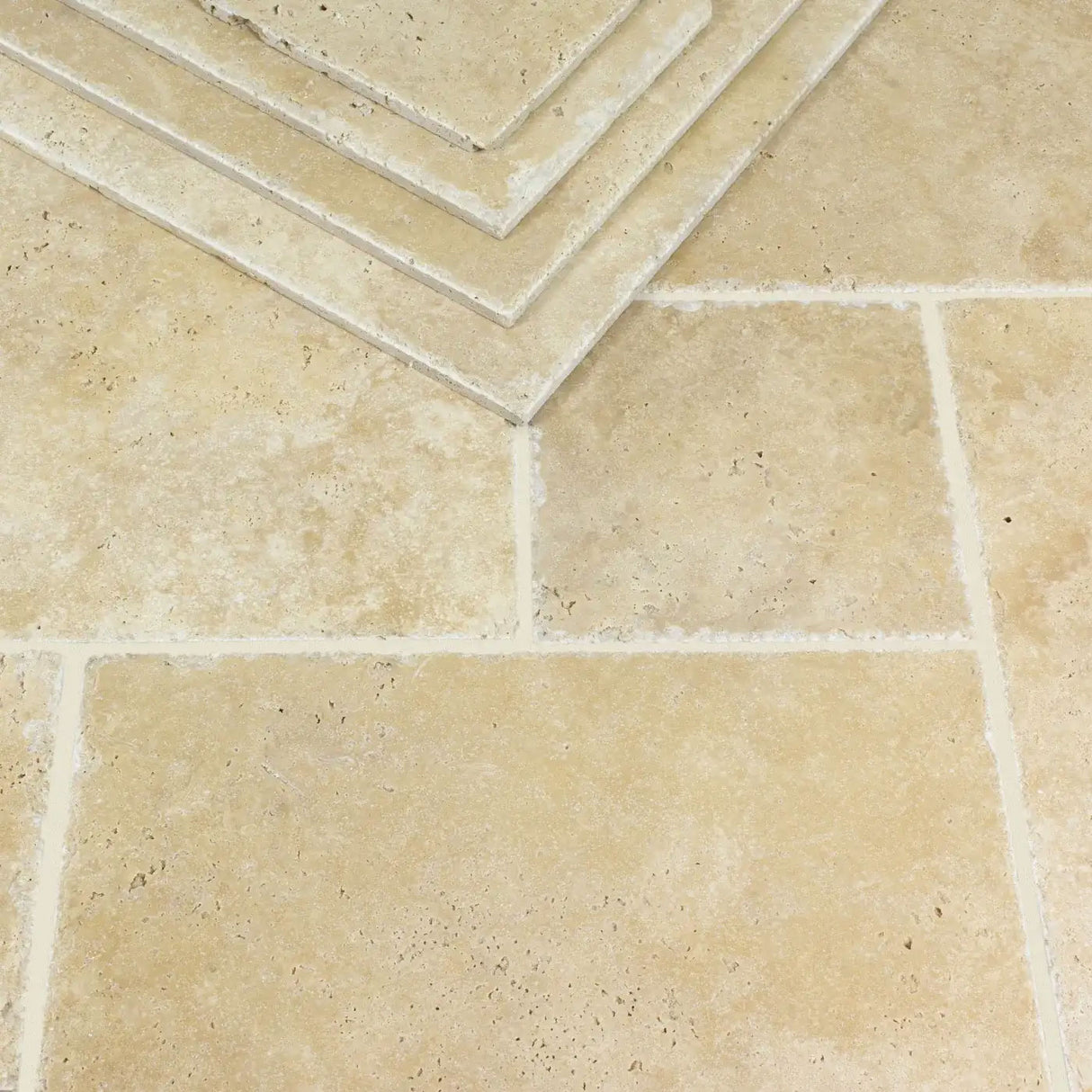 IS Lydia Classico Brushed Chiselled Travertine tiles