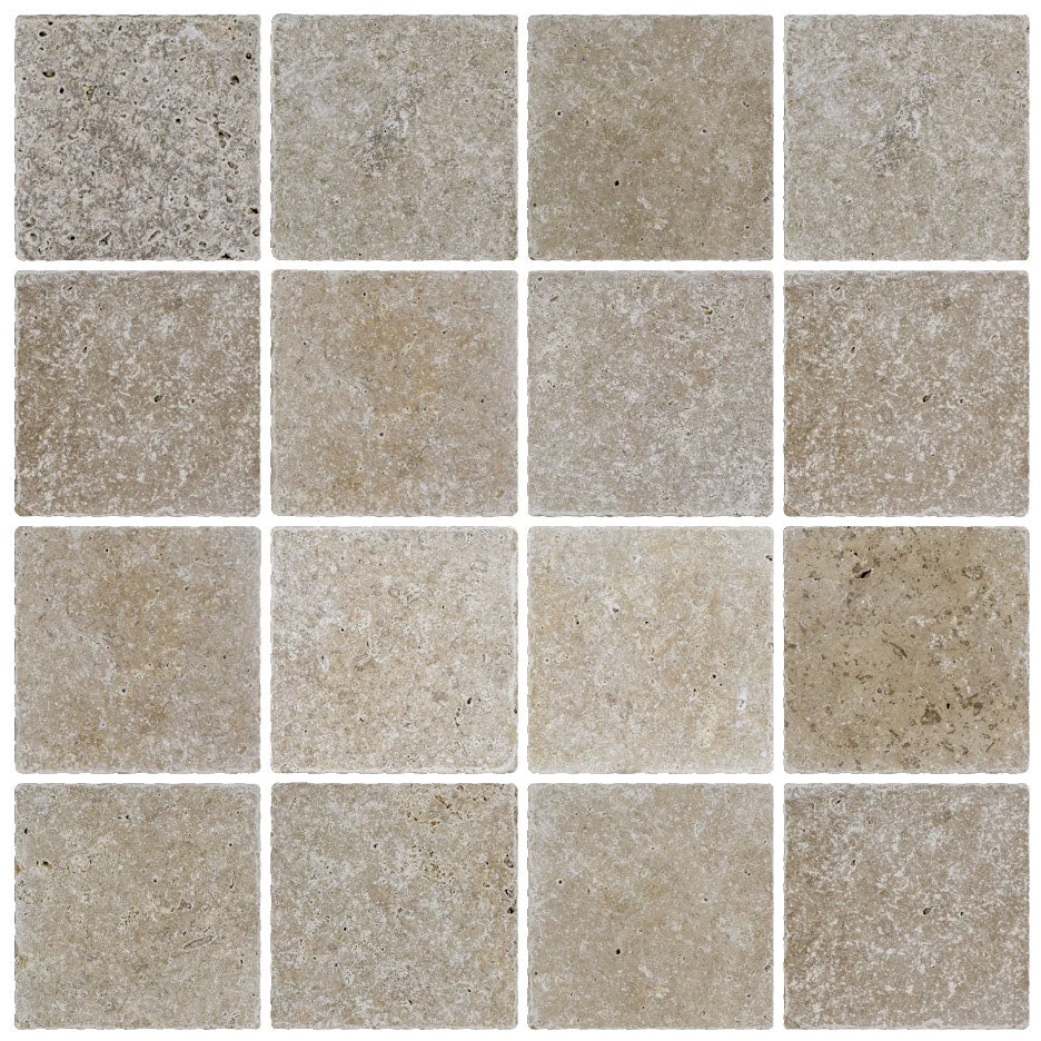 IS Siva Noce Tumbled Travertine tiles