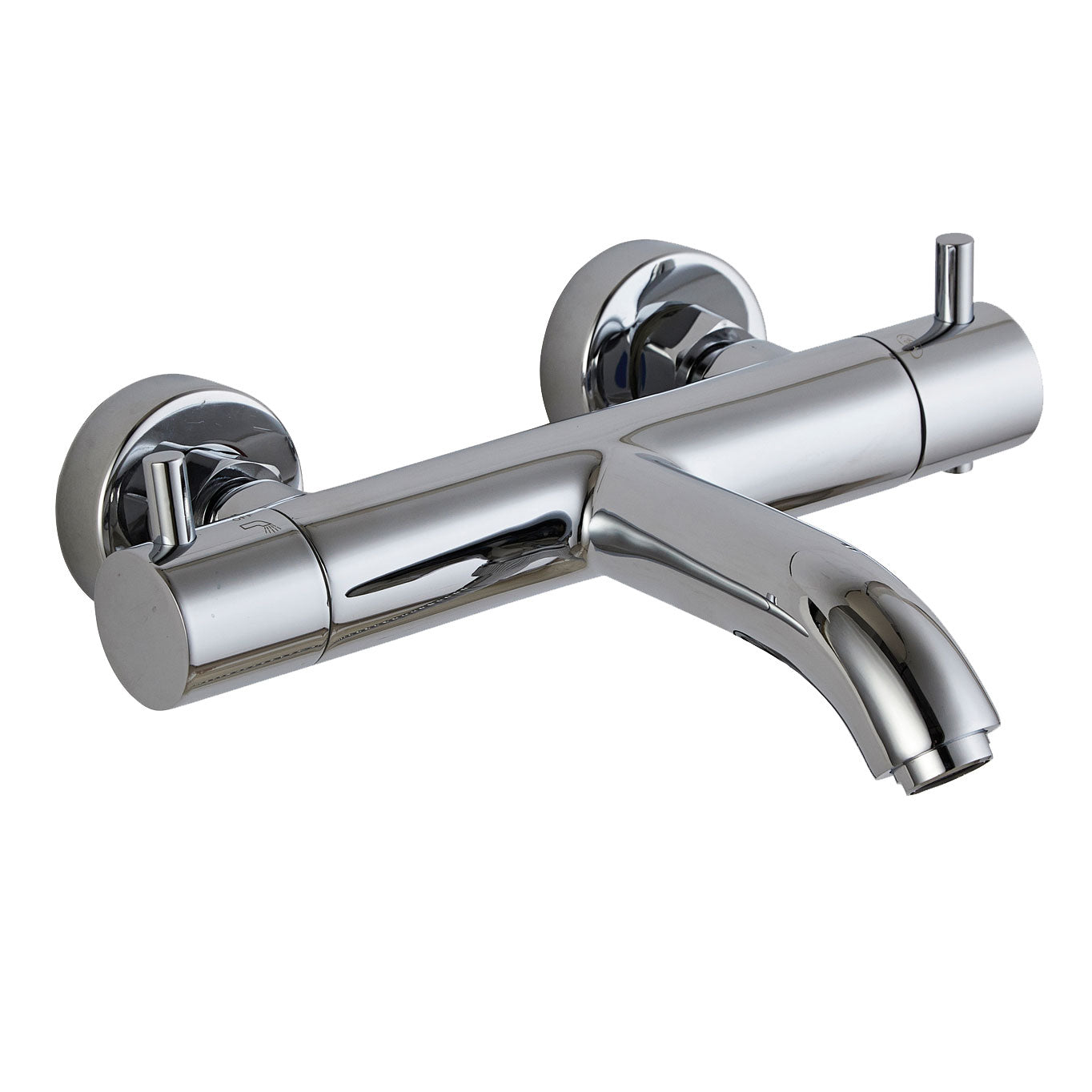 JTP FLORENCE Chrome Wall Mounted Thermostatic Bath Filler Tap