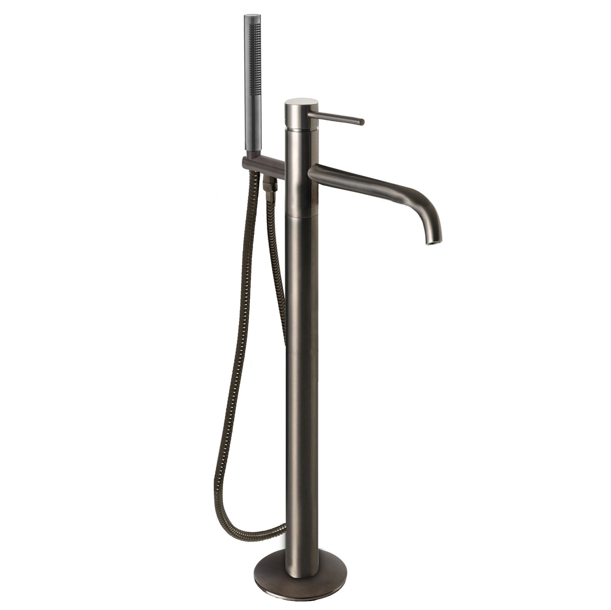 JTP VOS Brushed Black Floor Standing Single Lever Bath Shower Mixer Tap