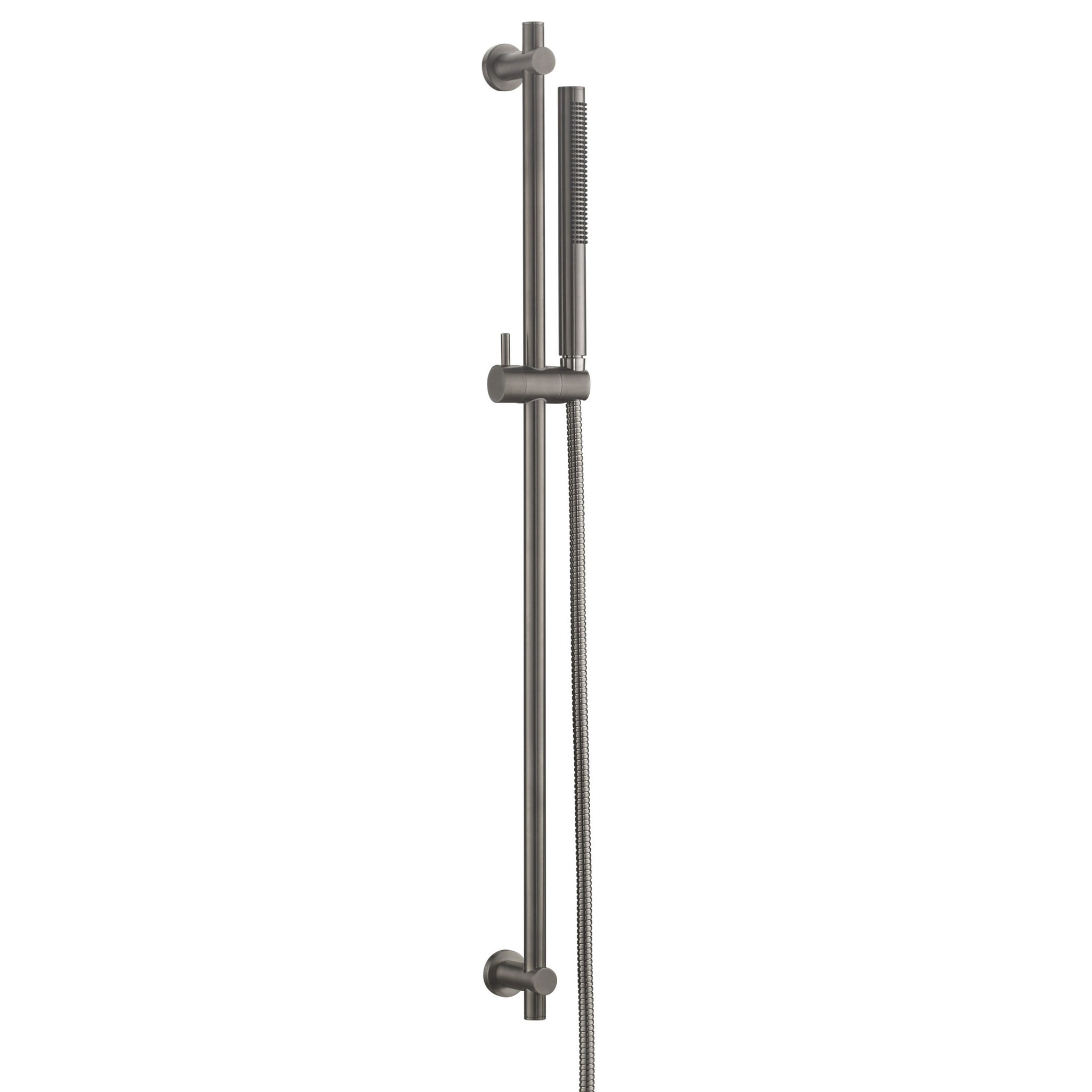 JTP VOS Brushed Black Slide Rail Shower Kit, Slim Shower