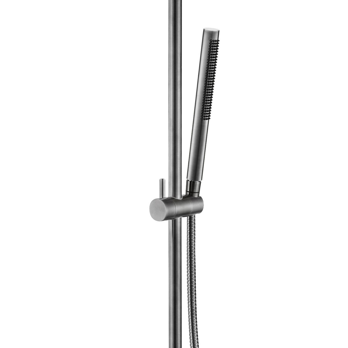 JTP VOS Brushed Black Slide Rail with Single Function Hand Shower & Hose