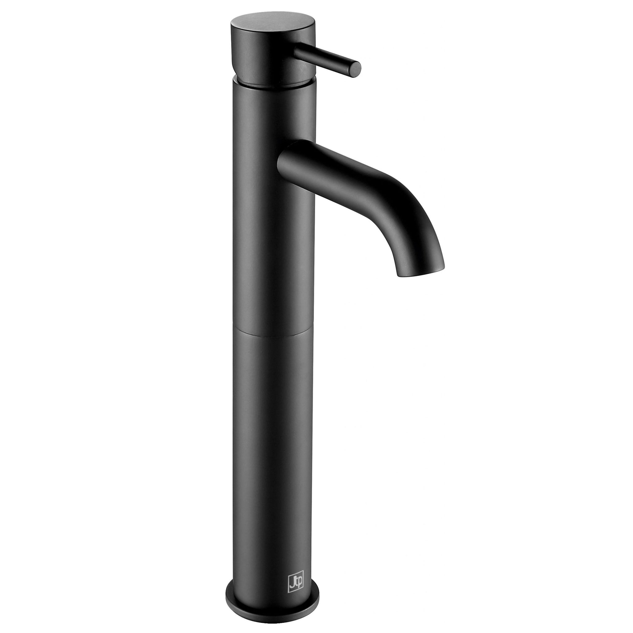 JTP VOS Matt Black Single Lever Tall Basin Mixer Tap