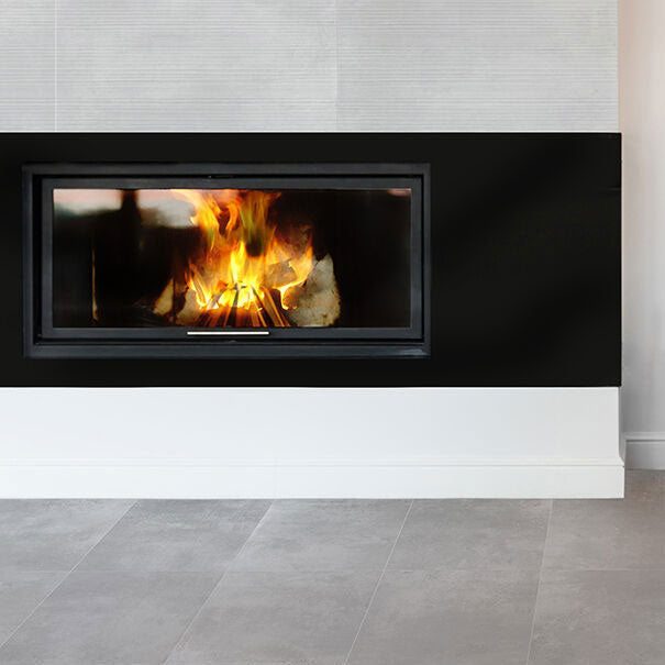 Lirena Ash Waves tiles on wall