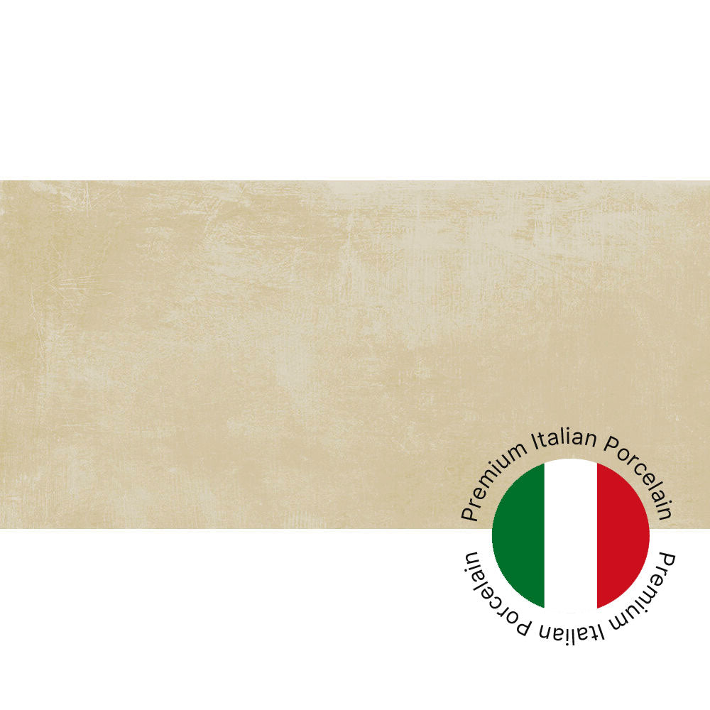 Lirena Cream Rectified Matt Porcelain Tile 29.8 x 60cm