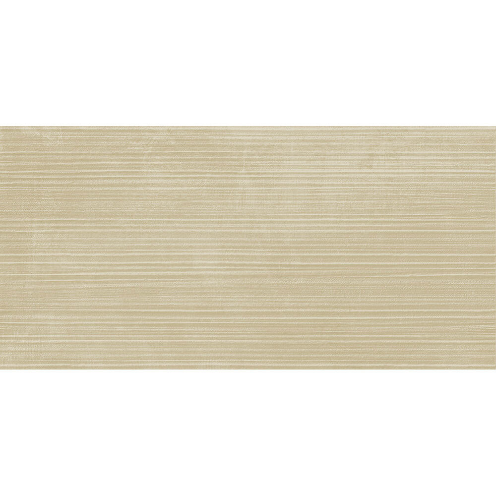 Lirena Cream Waves Rectified Matt Porcelain Wall Tile 29.8 x 60cm