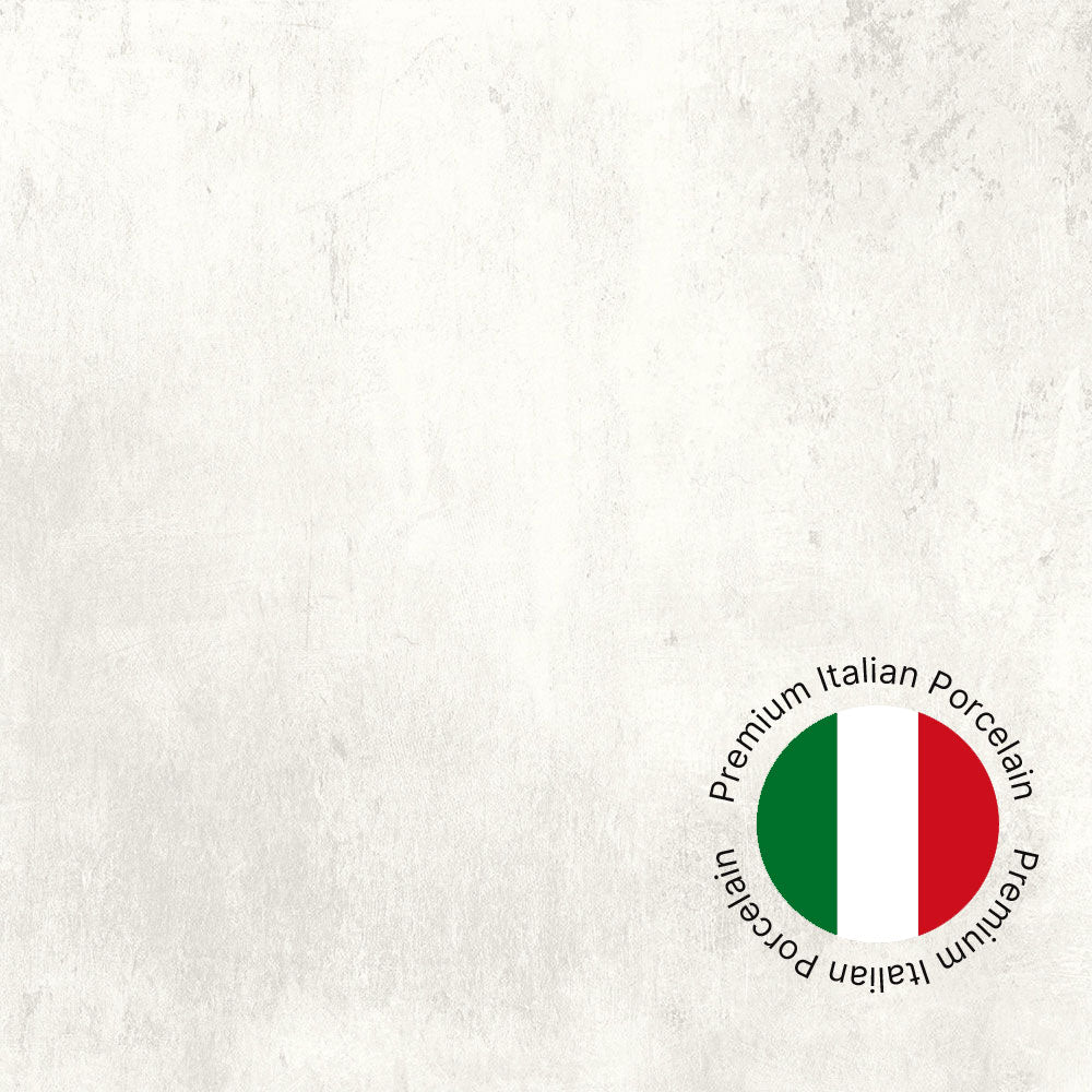 Lirena White Rectified Matt Porcelain Tile 60 x 60cm