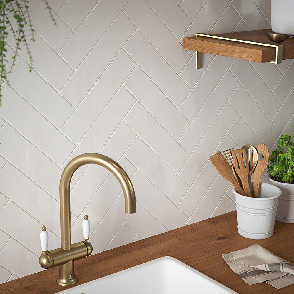 Luma Cream Gloss Ceramic Wall Tiles