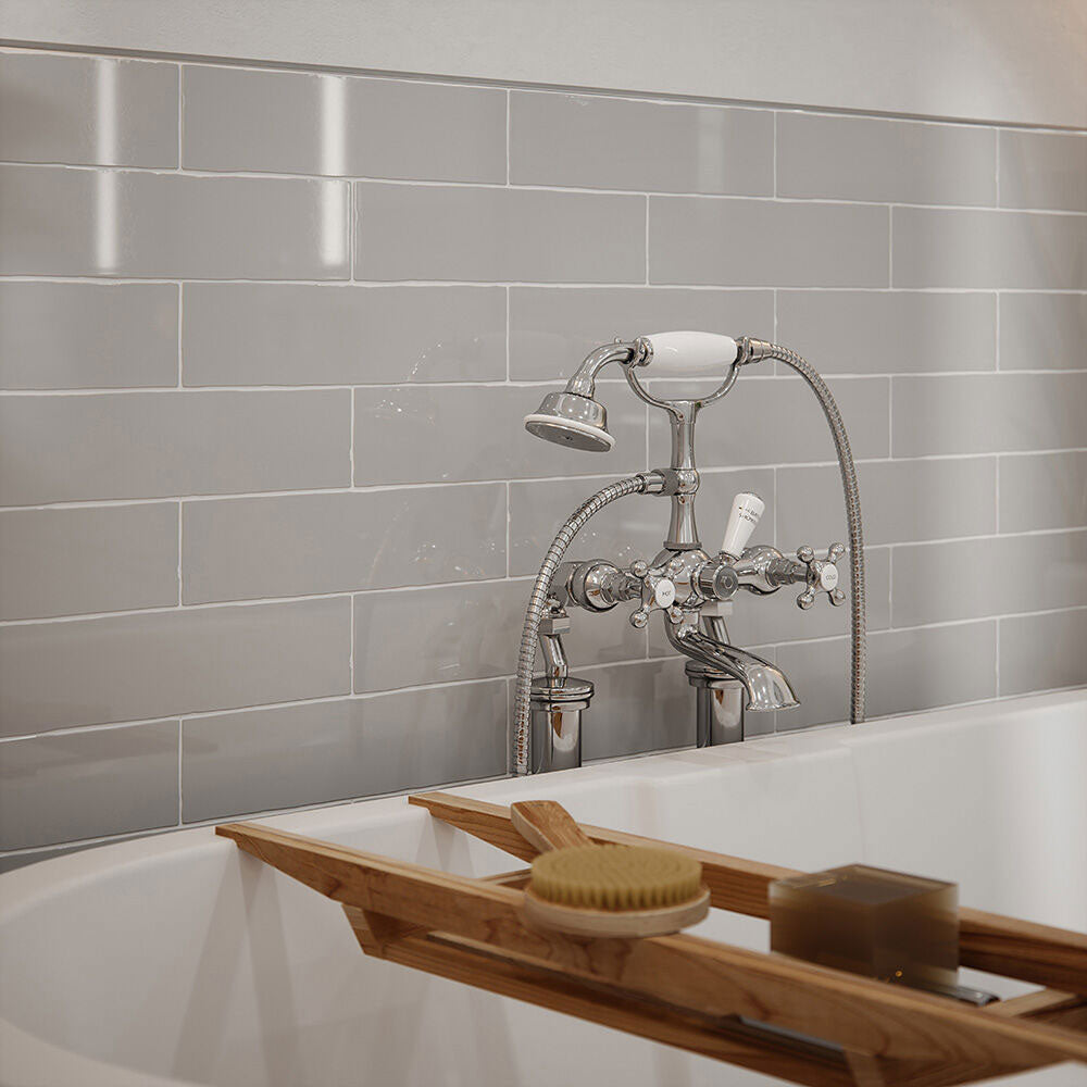 Luma Grigio Gloss Ceramic Wall Tiles