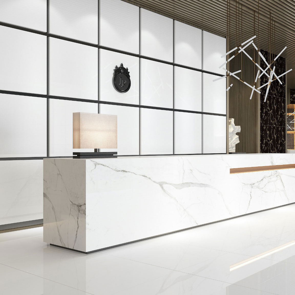 Lumina White Polished Porcelain Tiles