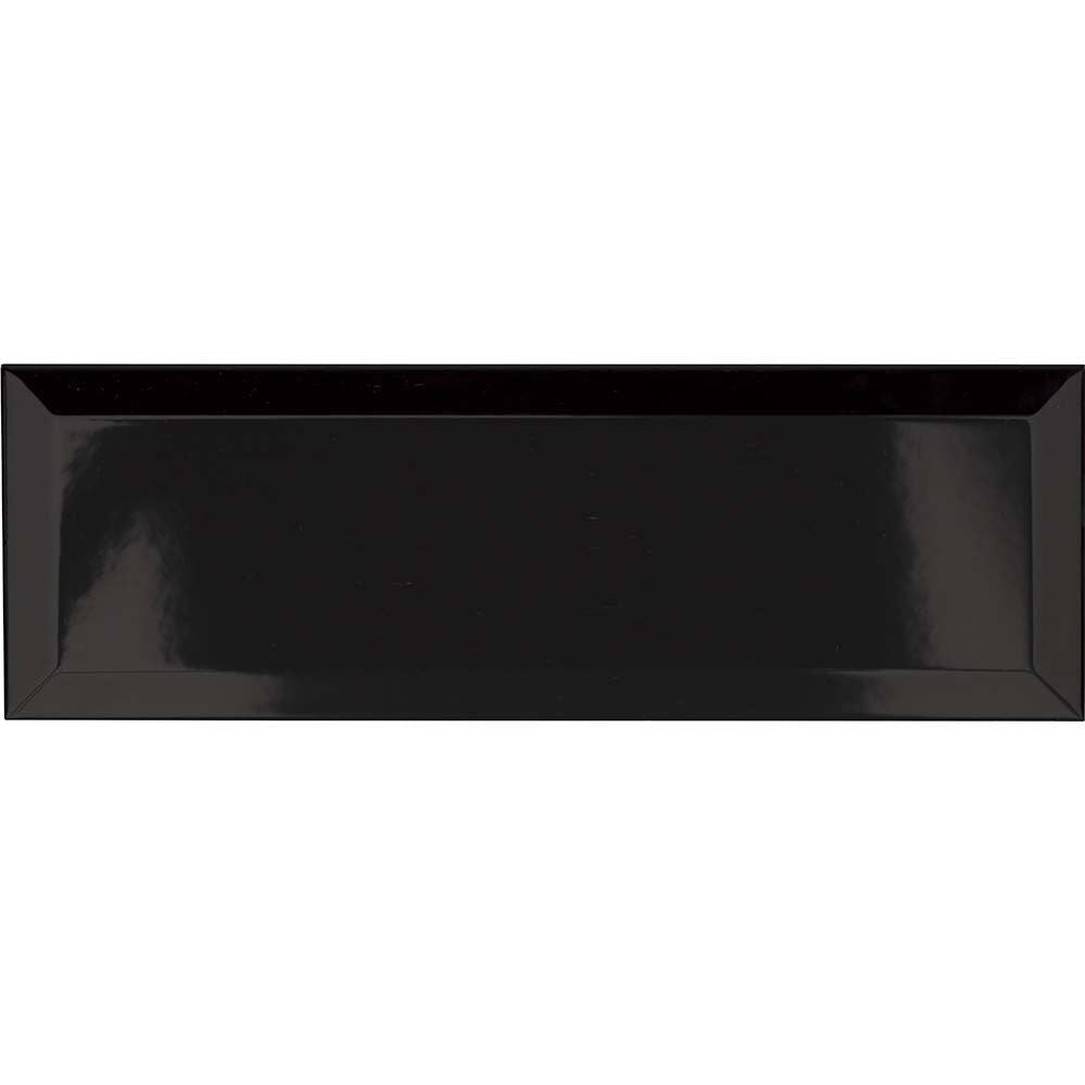 Metro Black Gloss Ceramic Wall Tile 100 x 300mm