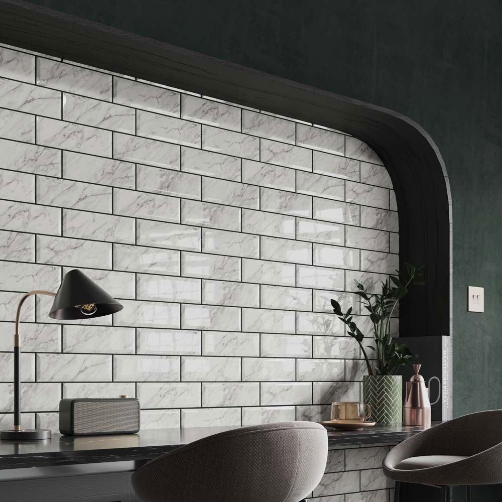 Metro Calacatta Gloss Ceramic Wall Tiles