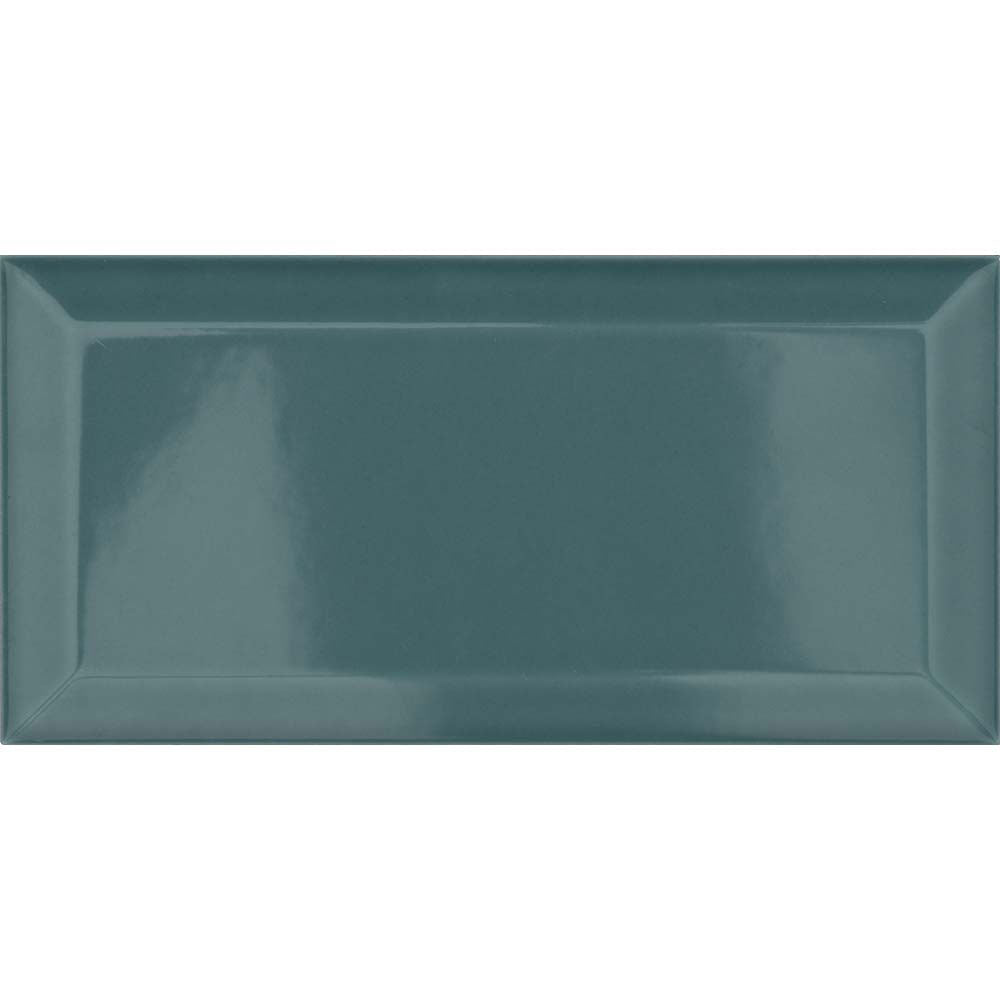 Metro Turquoise Gloss Ceramic Wall Tile 100 x 200mm