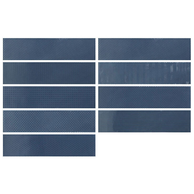 Mira Patterns Denim Gloss Ceramic Wall Tiles