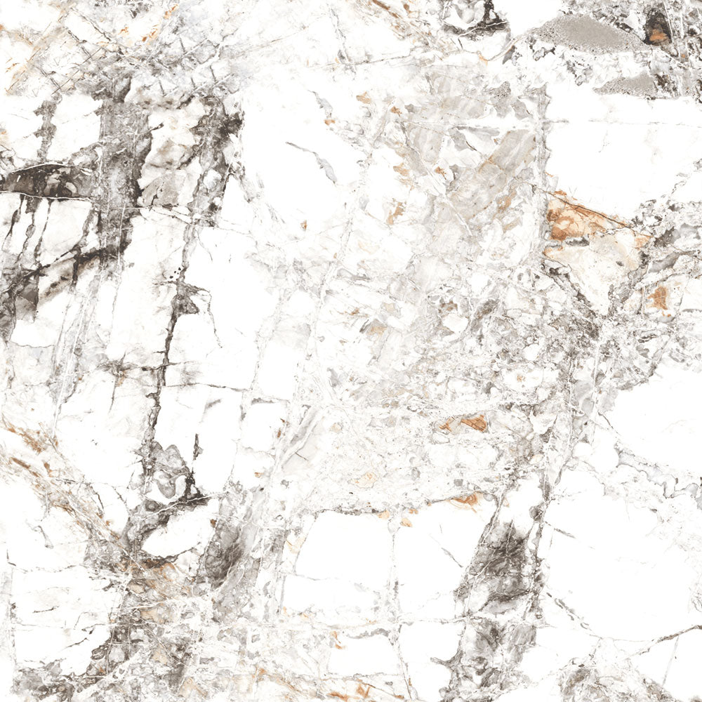 Oris White Rectified Polished Tile Tile 60 x 60cm