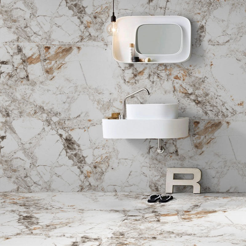 Oris White tiles on walls and floor