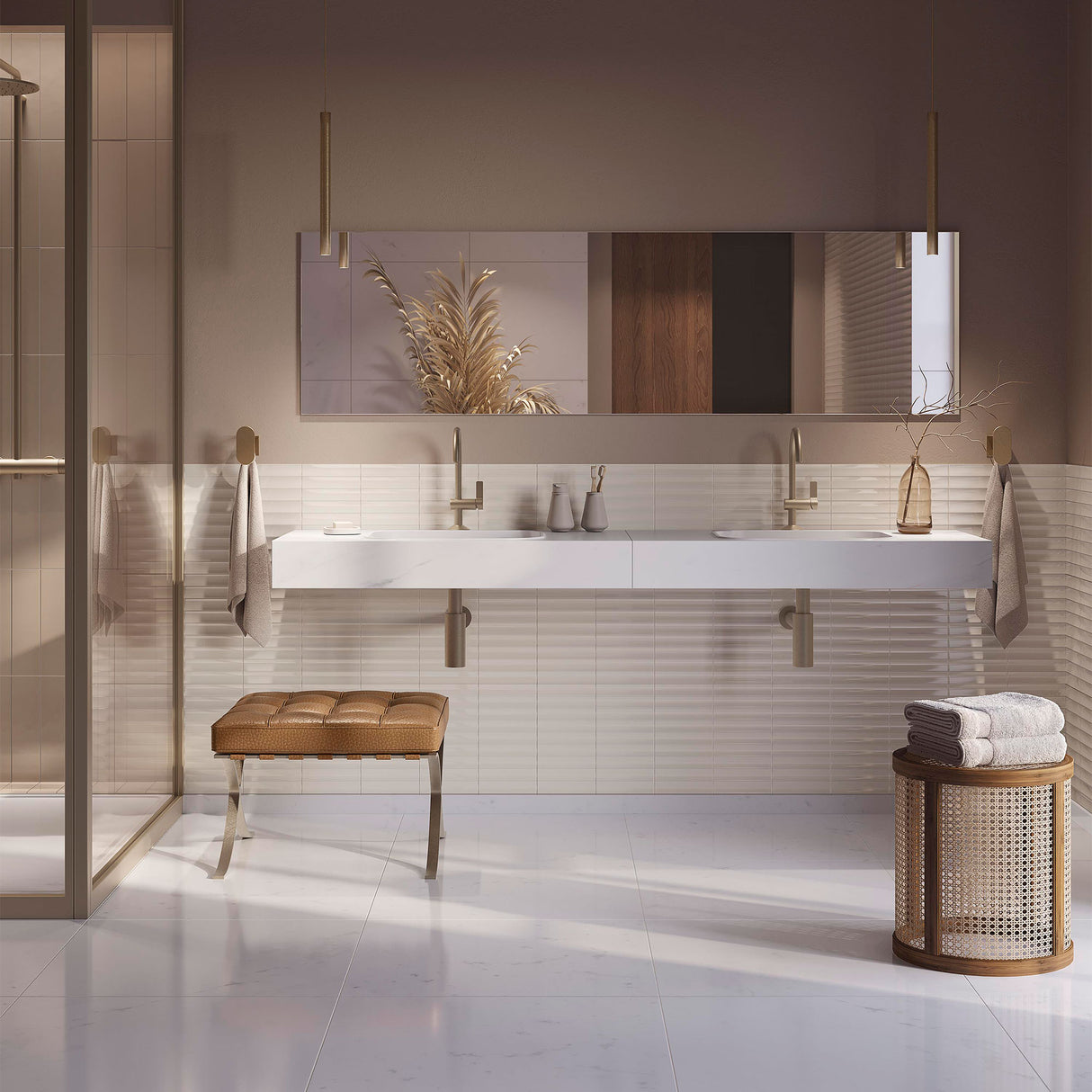 Porcelanosa Blinds Cream Wall Tiles