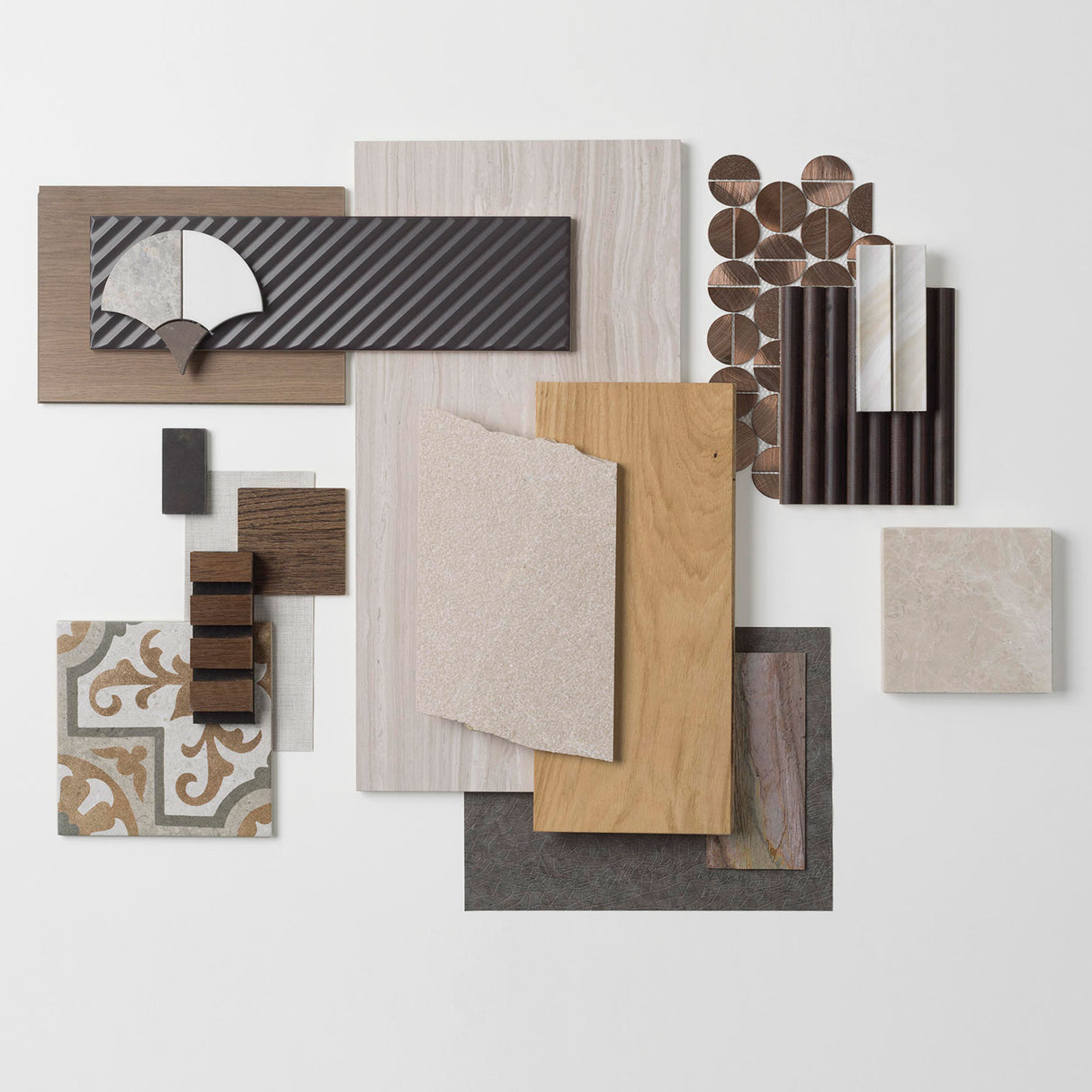 Porcelanosa Creta Ivory Mosaic (with others)