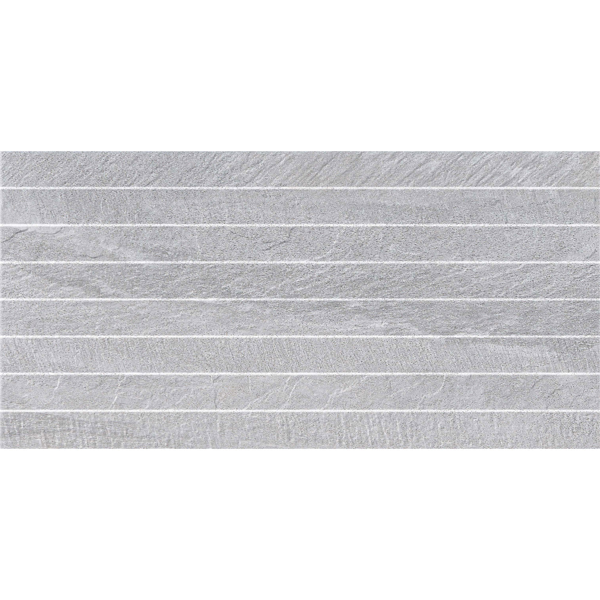 Slate Shutter Silver Matt Decor Tile 30.3 x 61.3cm
