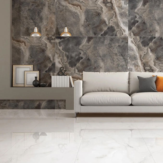 Sorren Grey tile in a lounge