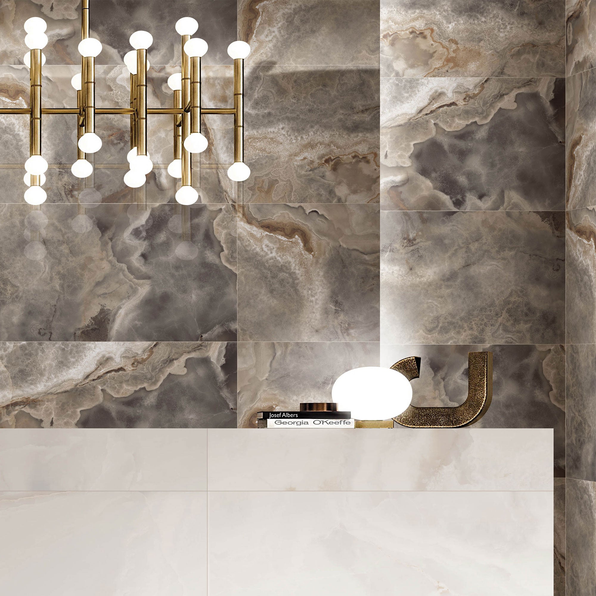 Sorren Grey tile on the walls